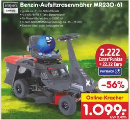 Netto Marken-Discount Scheppach germany benzin-aufsitzrasenmäher mr230-61 Angebot