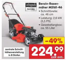 Netto Marken-Discount Benzin-rasenmäher ms161-46 Angebot