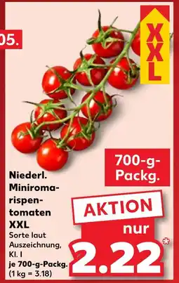 Kaufland Xxl niederl. miniromarispentomaten Angebot