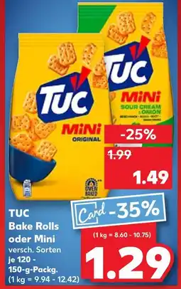 Kaufland Tuc bake rolls oder mini Angebot