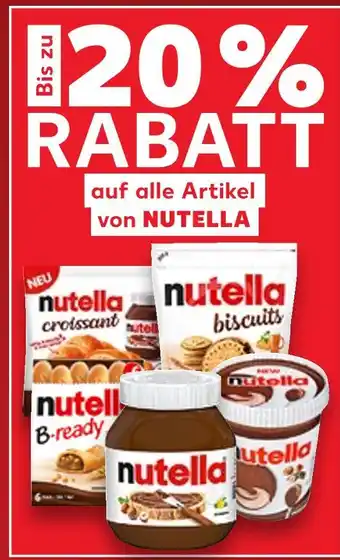 Kaufland Nutella 20 % rabatt Angebot