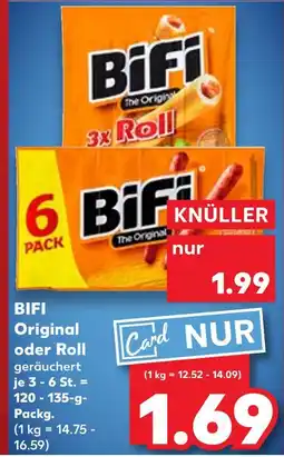 Kaufland Bifi original oder roll Angebot
