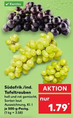 Kaufland Südafrik./ind. tafeltrauben Angebot