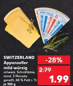 Kaufland Switzerland appenzeller mild-würzig Angebot