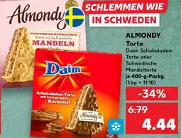 Kaufland Almondy torte daim schokoladen-torte oder schwedische mandeltorte Angebot