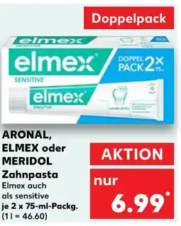 Kaufland Elmex aronal, elmex oder meridol zahnpasta Angebot