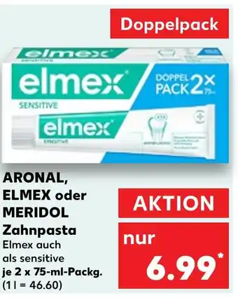 Kaufland Elmex aronal, elmex oder meridol zahnpasta Angebot