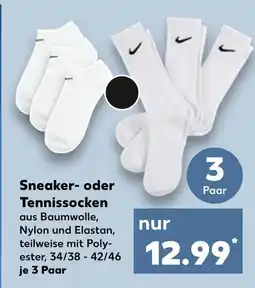 Kaufland Nike sneaker- oder tennissocken Angebot