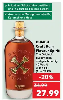 Kaufland Bumbu craft rum flavour spirit Angebot