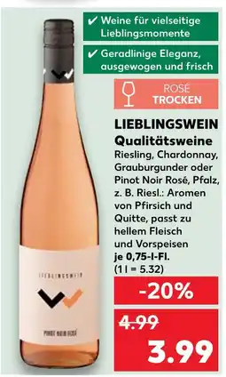 Kaufland Lieblingswein rosé trocken Angebot