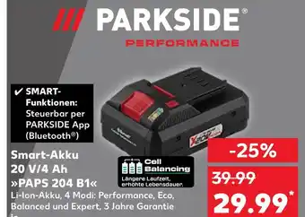 Kaufland Parkside smart-akku 20 v/4 ah paps 204 b1 Angebot