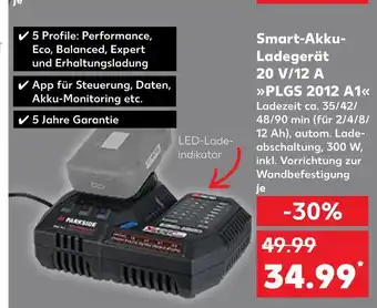 Kaufland Parkside smart-akku-ladegerät 20 v/12 a plgs 2012 a1 Angebot