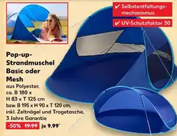 Kaufland Pop-up-strandmuschel basic oder mesh Angebot