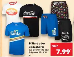 Kaufland Mezzo mix, coca cola, fanta t-shirt oder badeshorts Angebot
