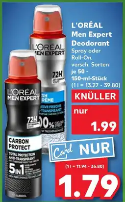 Kaufland L'oréal men expert deodorant Angebot