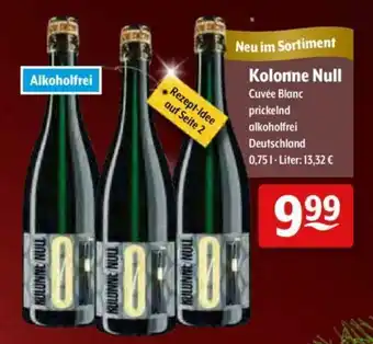 Getränke Hoffmann Kolonne Null 0,75L Angebot