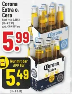 trinkgut Corona Extra o. Cero Angebot