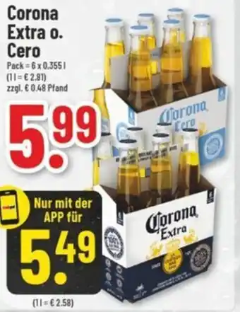 trinkgut Corona Extra o. Cero Angebot