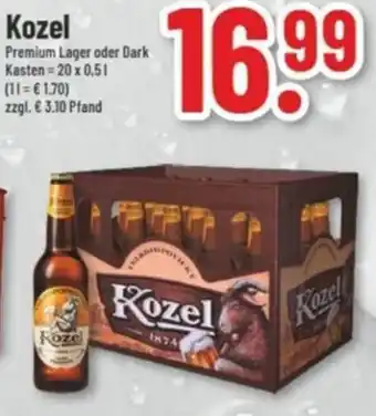 trinkgut Kozel Premium Lager oder Dark Angebot