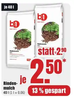 B1 Discount Baumarkt b1 Rindenmulch Angebot