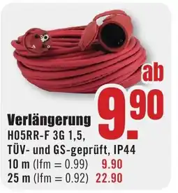 B1 Discount Baumarkt Verlängerung H05RR-F 3G 1,5, Angebot