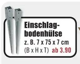 B1 Discount Baumarkt Einschlag- bodenhülse Angebot