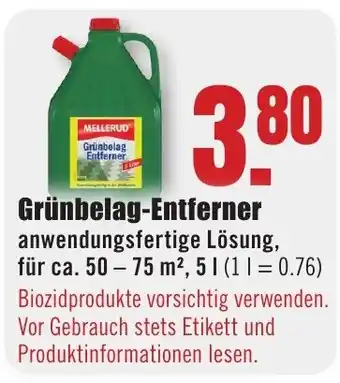 B1 Discount Baumarkt MELLERUD Grünbelag Entferner Angebot