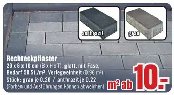 B1 Discount Baumarkt Rechteckpflaster Angebot
