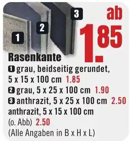 B1 Discount Baumarkt Rasenkante Angebot