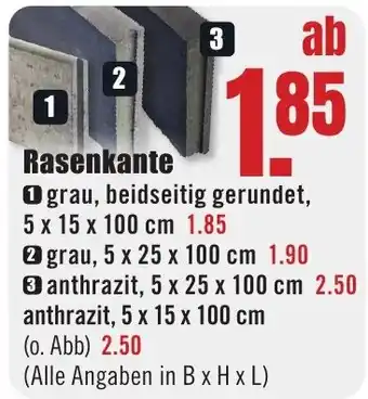 B1 Discount Baumarkt Rasenkante Angebot
