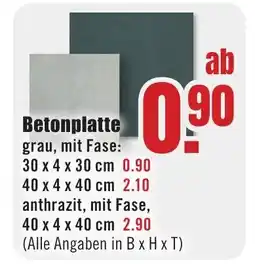 B1 Discount Baumarkt Betonplatte Angebot