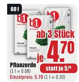 B1 Discount Baumarkt Pflanzerde Angebot