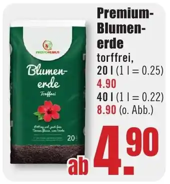 B1 Discount Baumarkt PRESTOHUMUS Premium- Blumenerde Angebot