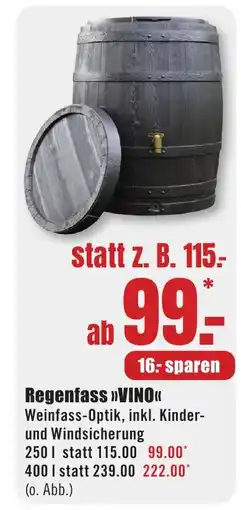 B1 Discount Baumarkt Regenfass >>VINO<< Angebot