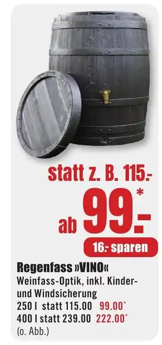 B1 Discount Baumarkt Regenfass >>VINO<< Angebot