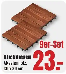 B1 Discount Baumarkt Klickfliesen 9er-Set Angebot