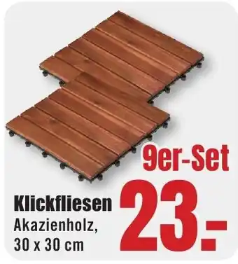 B1 Discount Baumarkt Klickfliesen 9er-Set Angebot