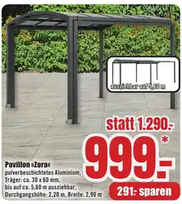 B1 Discount Baumarkt Pavillon "Zora" Angebot