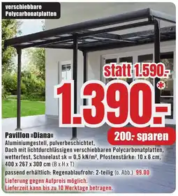 B1 Discount Baumarkt Pavillon "Diana" Angebot
