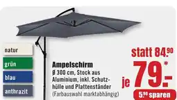 B1 Discount Baumarkt Ampelschirm Angebot