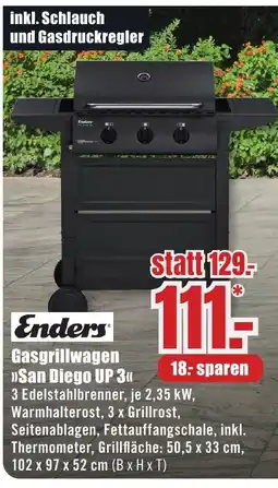 B1 Discount Baumarkt Enders Gasgrillwagen "San Diego UP 3" Angebot