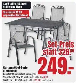 B1 Discount Baumarkt Gartenmöbel-Serie >>Toulouse<< Angebot