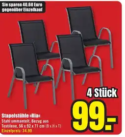 B1 Discount Baumarkt Stapelstühle >>Ria<< Angebot