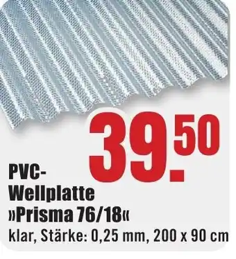 B1 Discount Baumarkt PVC- Wellplatte >>Prisma 76/18<< Angebot
