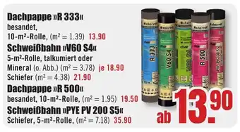 B1 Discount Baumarkt Dachpappe »R 333" Angebot