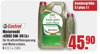 B1 Discount Baumarkt Castrol Motorenöl >>EDGE 5W-30 LL<< Angebot