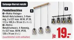 B1 Discount Baumarkt Pendelleuchten 1 >>Waktu Vintage<< Angebot