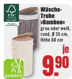 B1 Discount Baumarkt Wäsche- Truhe >>Bamboo<< Angebot
