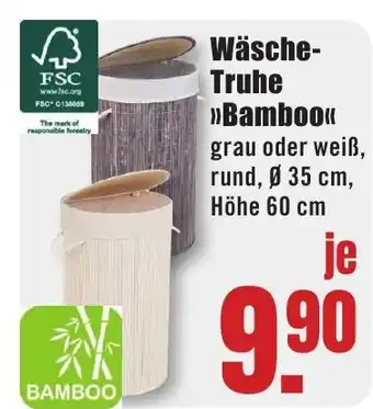B1 Discount Baumarkt Wäsche- Truhe >>Bamboo<< Angebot