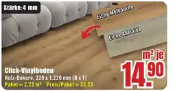 B1 Discount Baumarkt Click-Vinylboden Angebot
